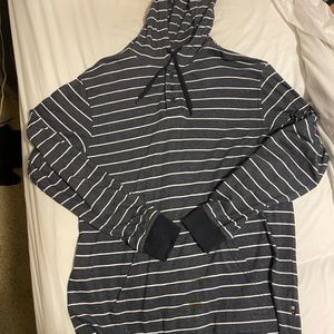 Brand New Fourstar Blue Striped Knit Hoodie: Guy Mariano Edition - Size Large